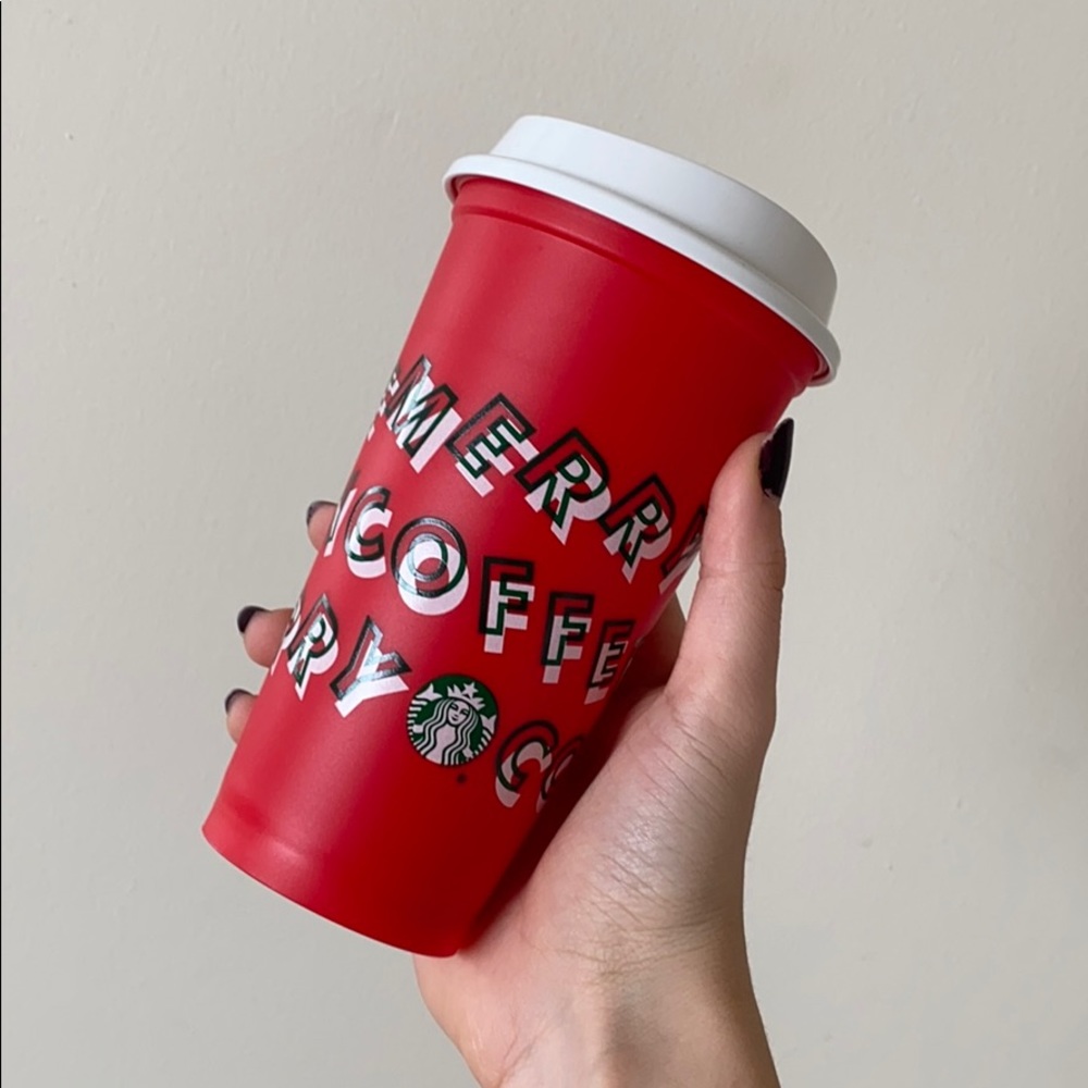 STARBUCKS Merry Coffee Reusable Cup